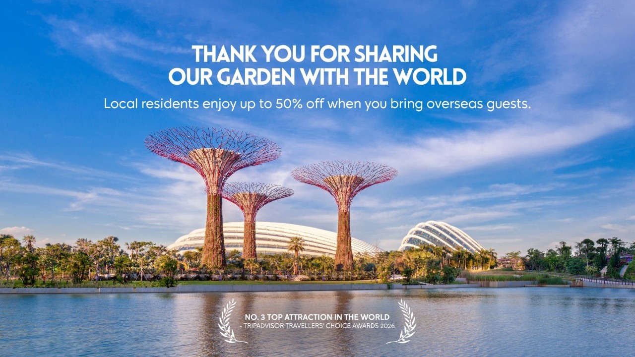 10% off Flower Dome admission ticket with DBS/POSB Card